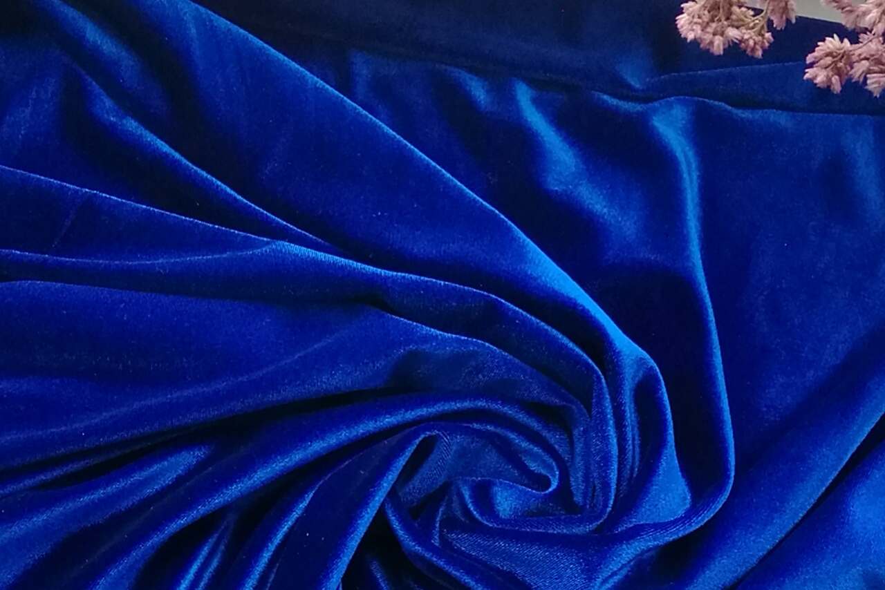 бархат синий
