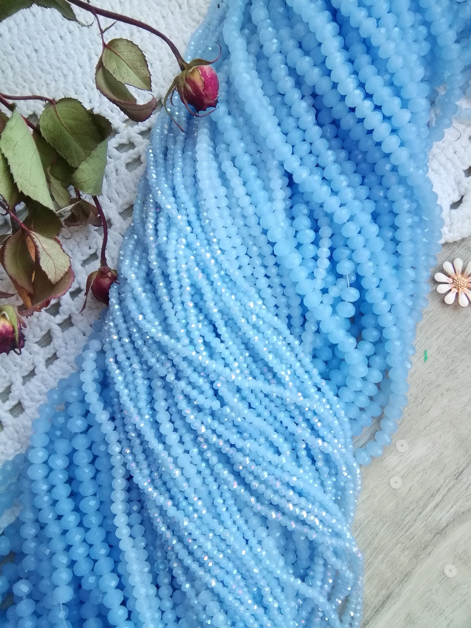 Рондели  6*4 мм, 4*3 мм и 3*2 мм (r085)