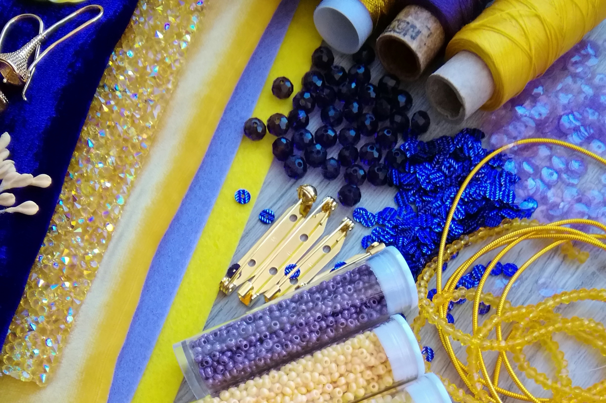 набор материалов для рукоделия анютины глазки