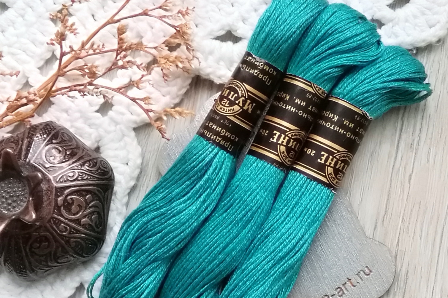 мулине кирова бирюзовые 20 м