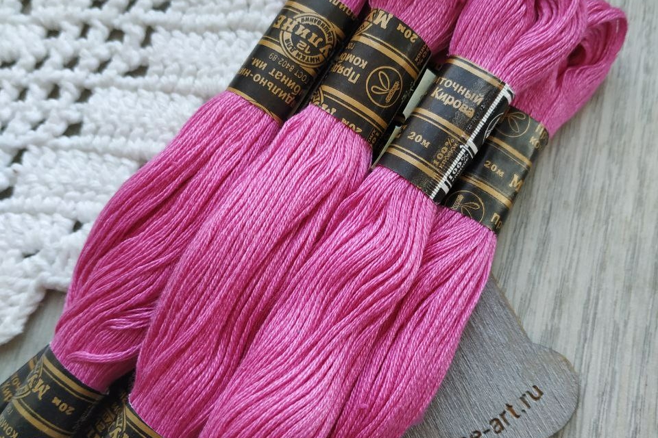 мулине хб кировские розовые 1408