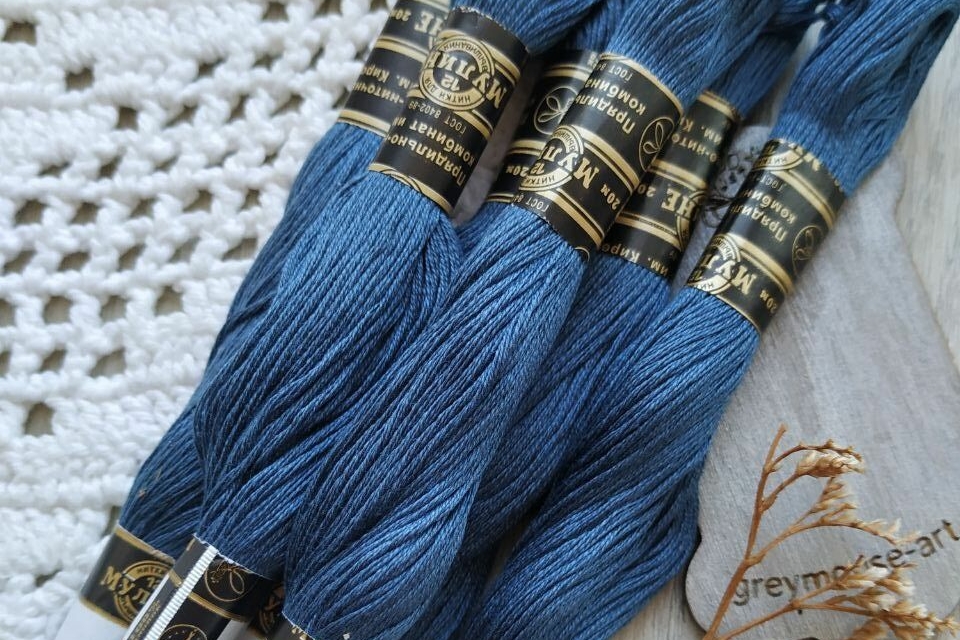 мулине хлопок 6910 серые