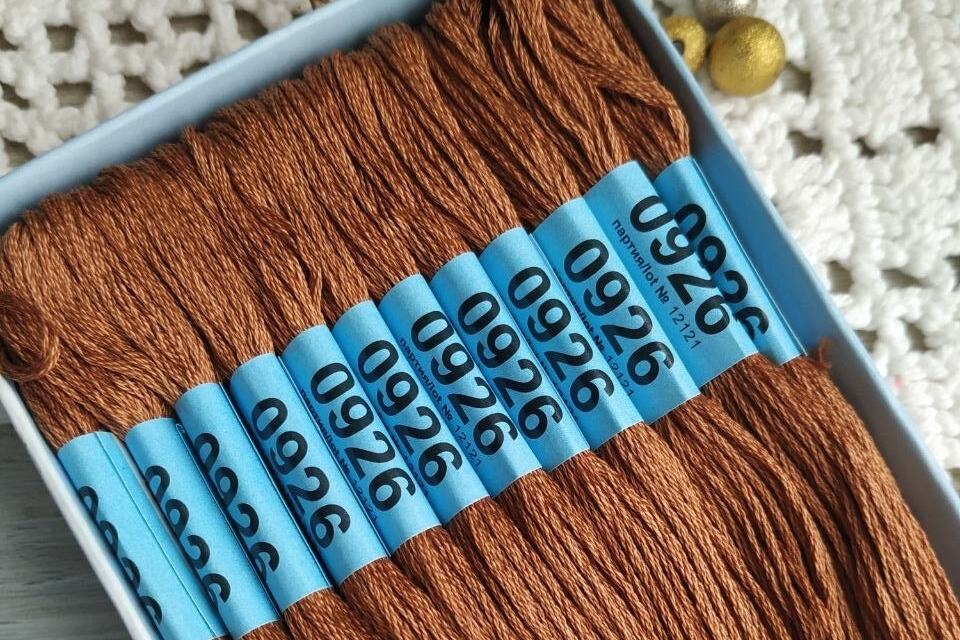 мулине Гамма хлопок коричневые 0926