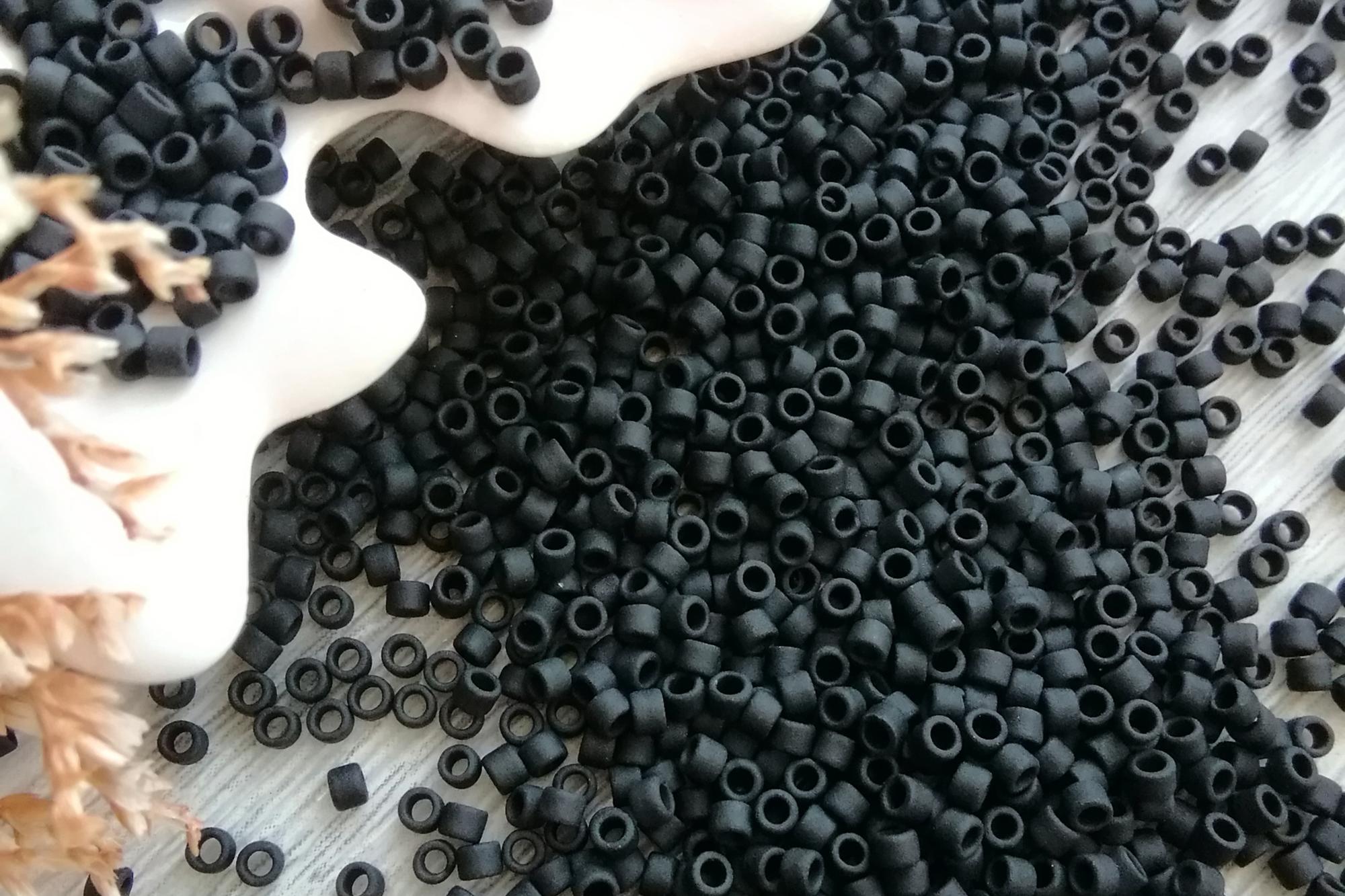 бисер японский миюки делика черный