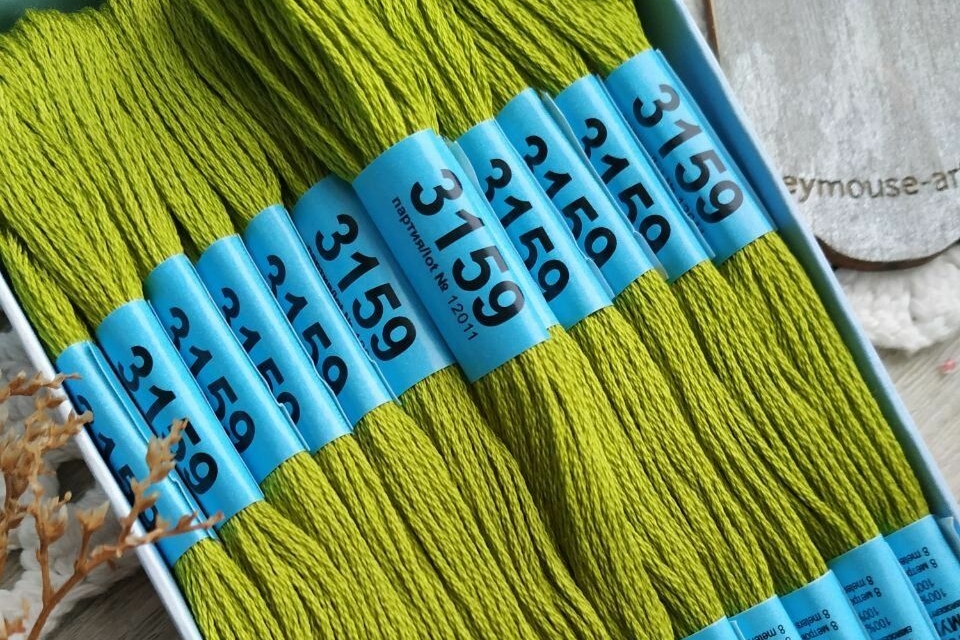 мулине Гамма 3159 зеленый