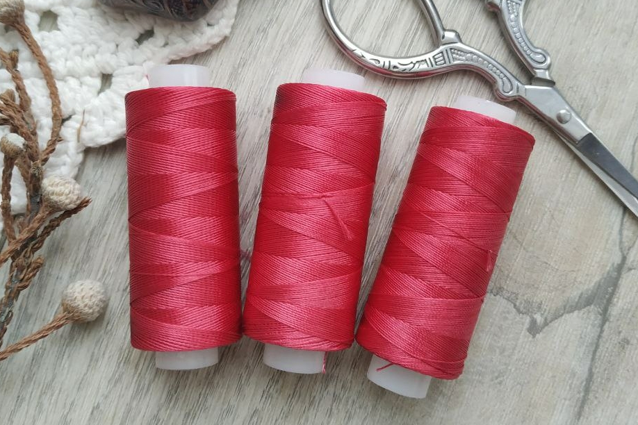 нитки капроновые дл бисера розовые