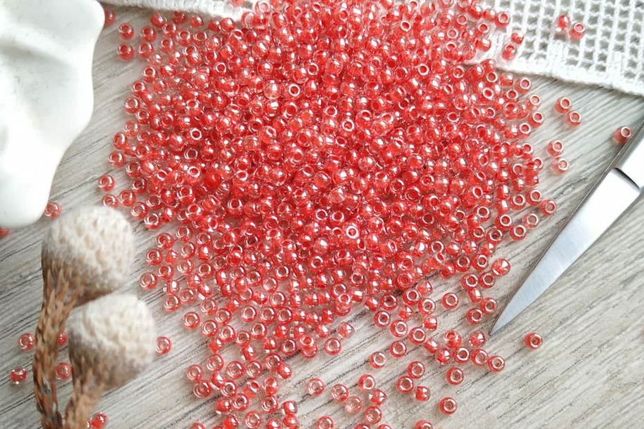 бисер японский тохо красный 341