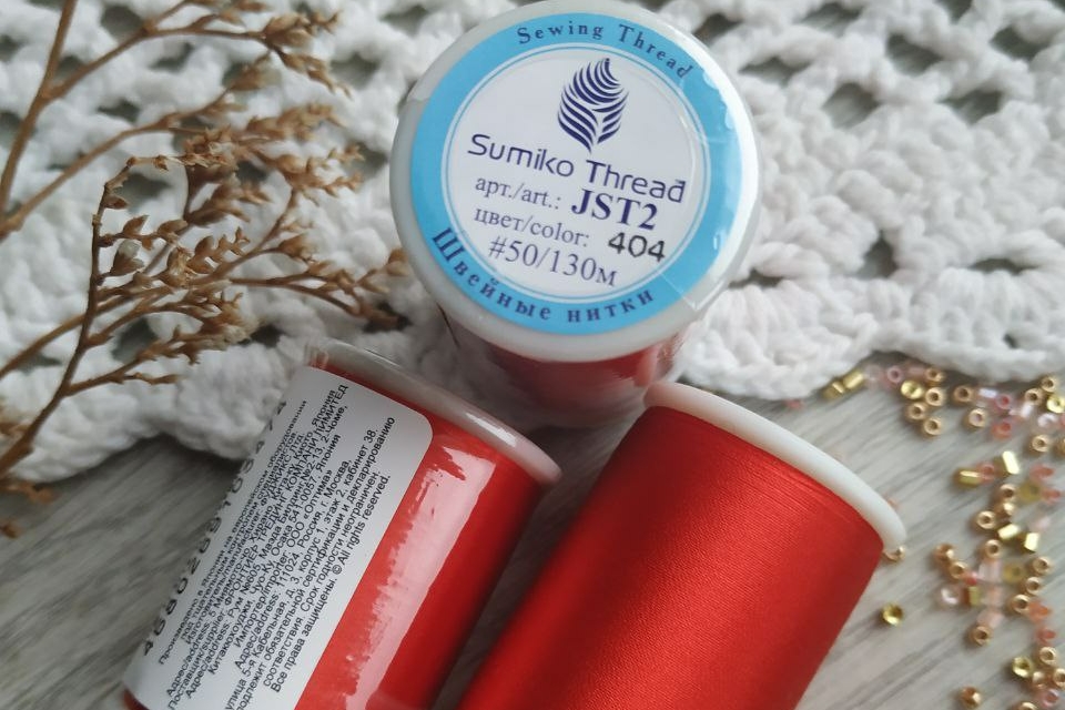 нитки шелковые японские на катушках