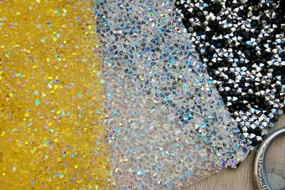 кристальная ткань желтая белая черная купить набор