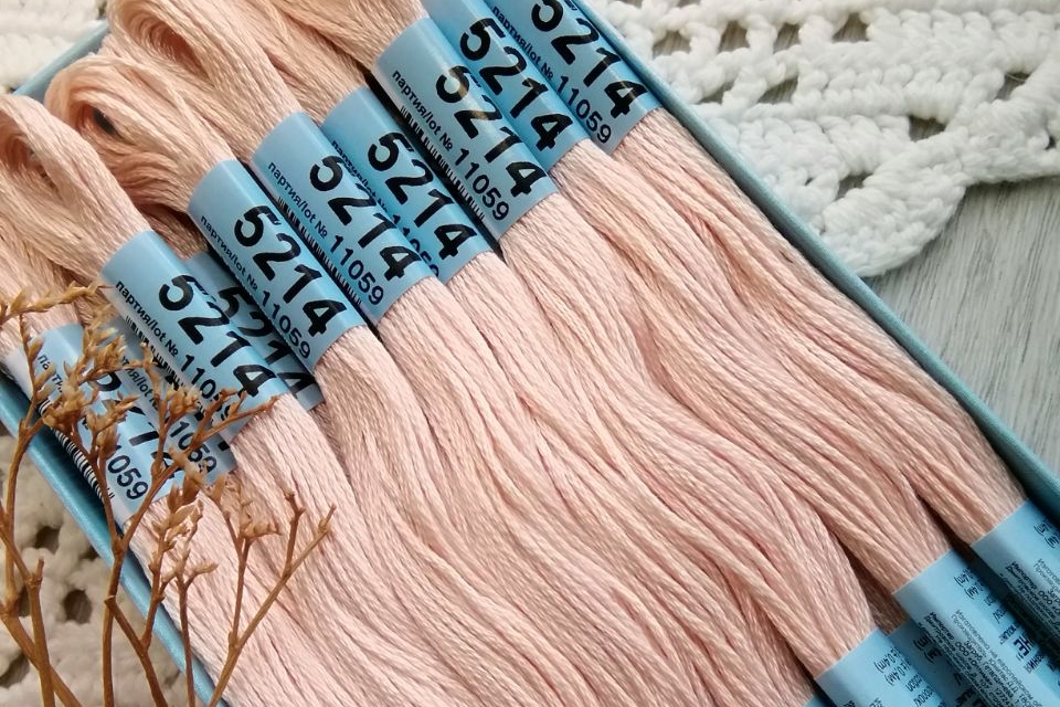 мулине хлопок 5214 телесные