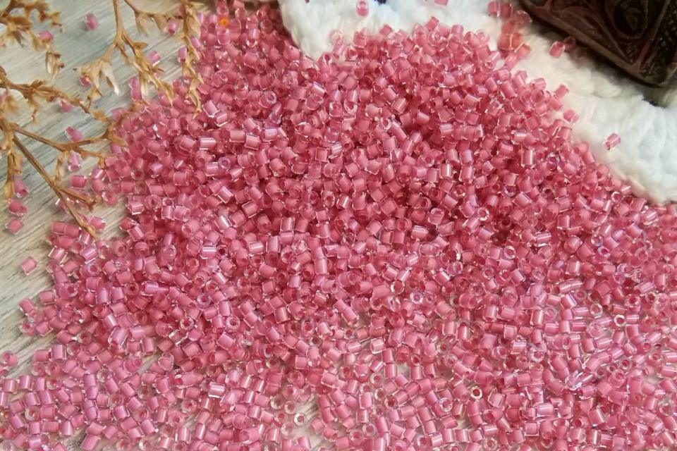 бисер Прециоза рубка, розовая