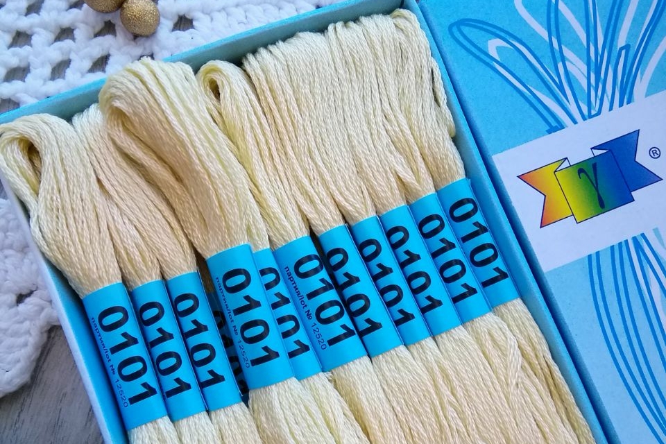 мулине Гамма желтые 0101