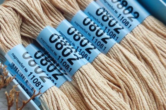 мулине Гамма 0802 очень светлый песочный