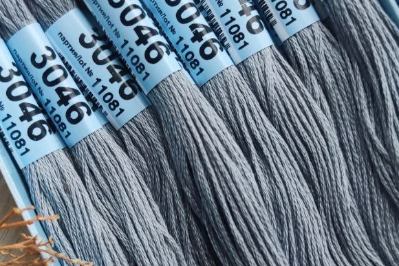 мулине гамма 3046 серый