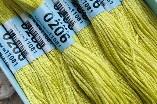 мулине гамма 0206 желтый