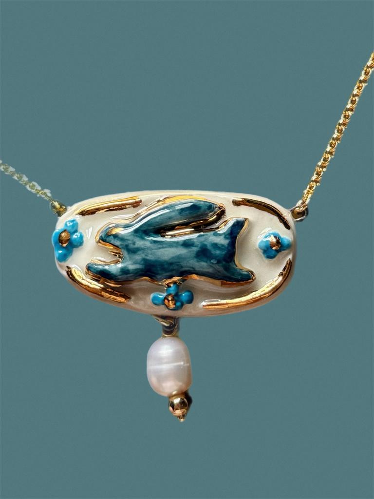 Чокер зайка (в синем)