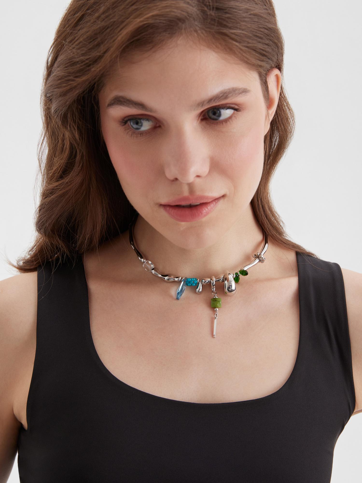 Чокер  Cold silver forest