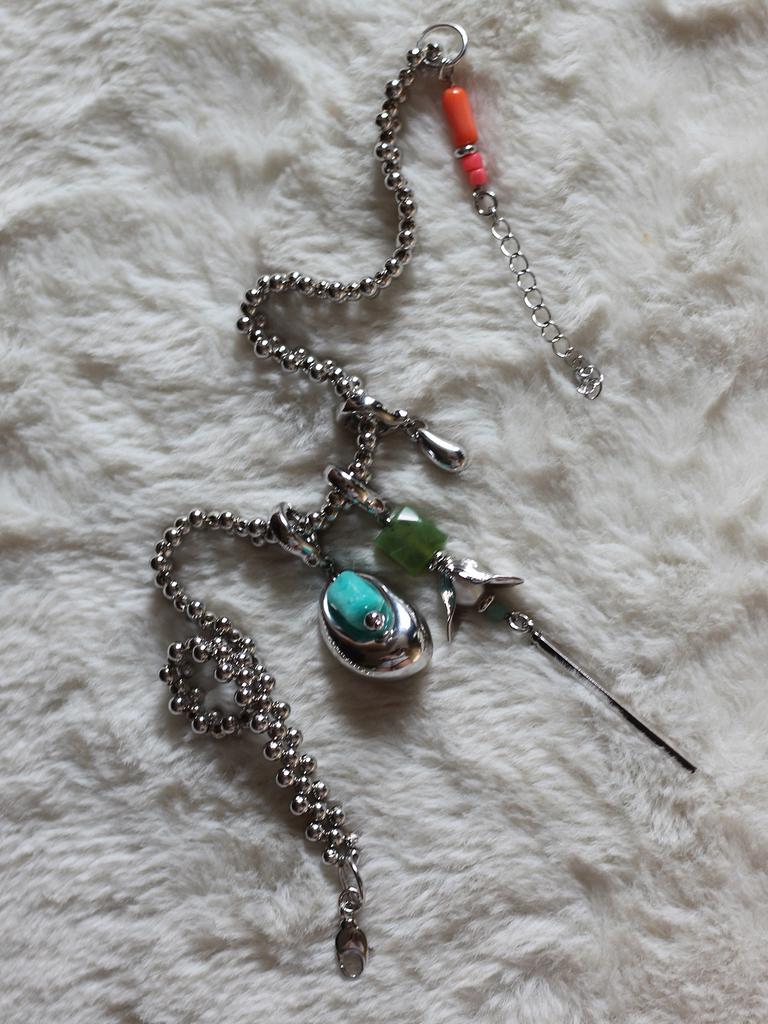 Плетеный чокер Knit Silver