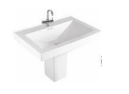 LCD WASH BASIN HALF PEDESTAL set N 3026