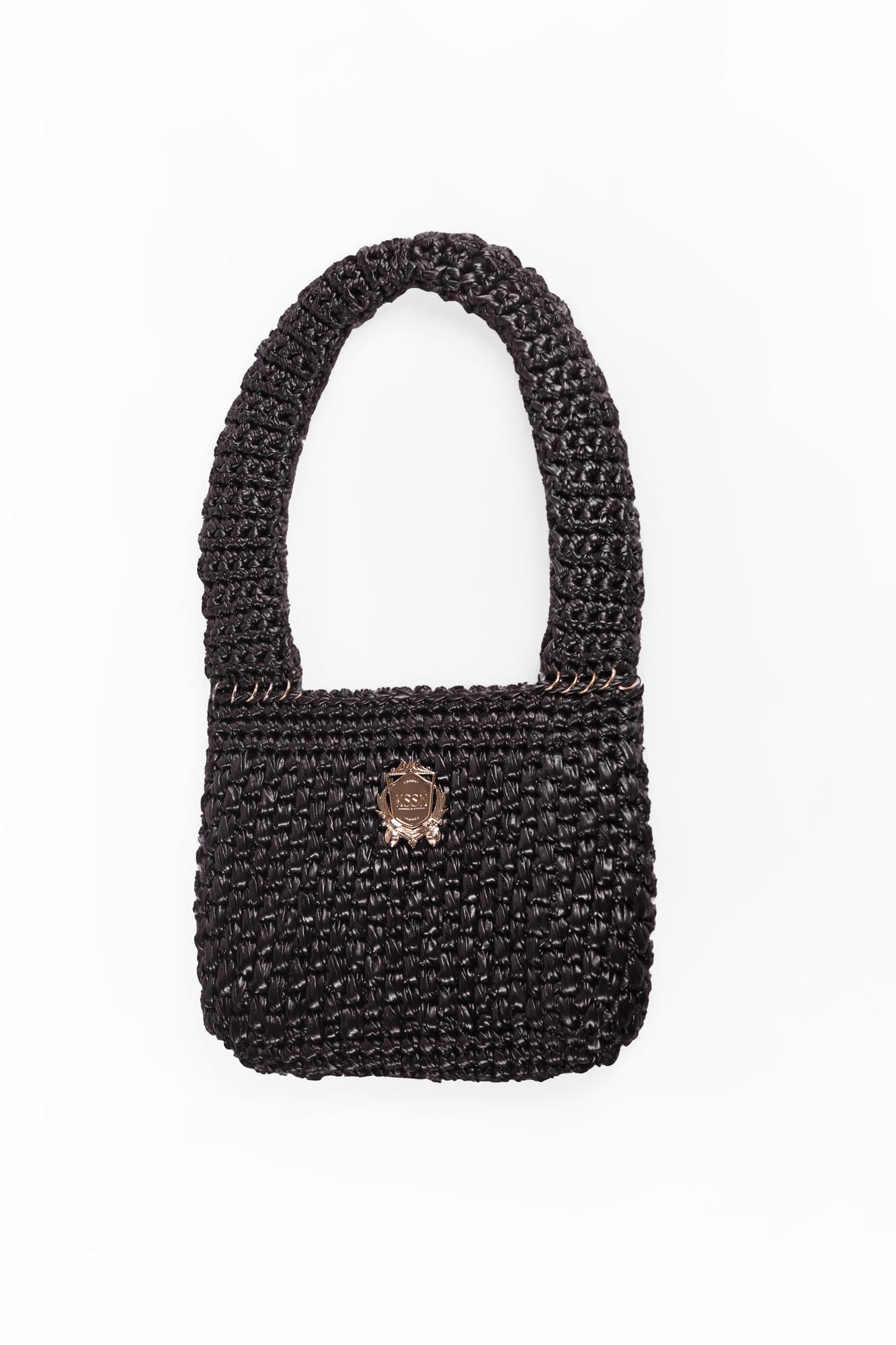 Черная сумка-хобо