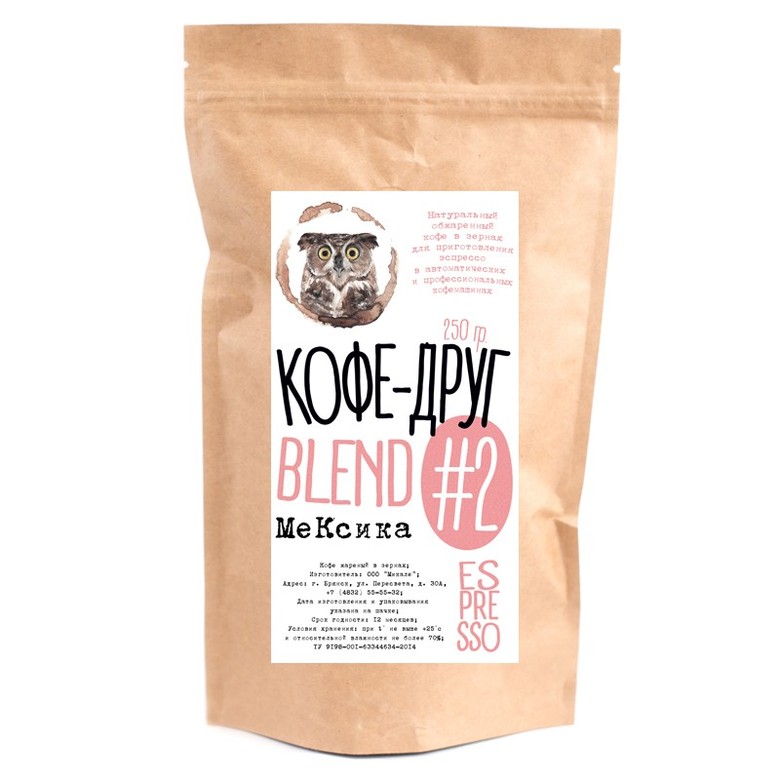 Кофе-Друг Blend #2 - Мексика (250 г)