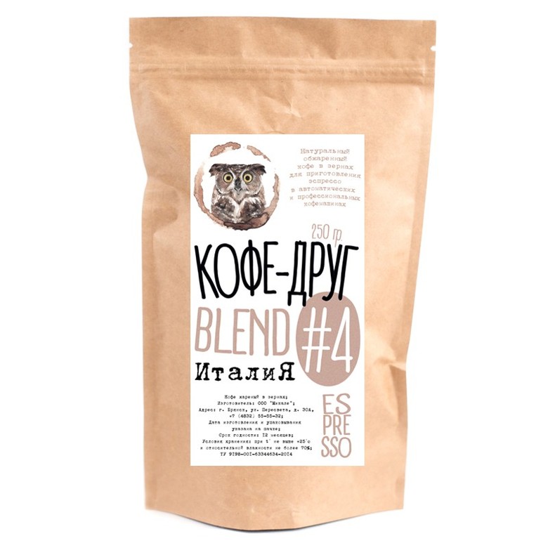 Кофе-Друг Blend #4 - Италия (250 г)