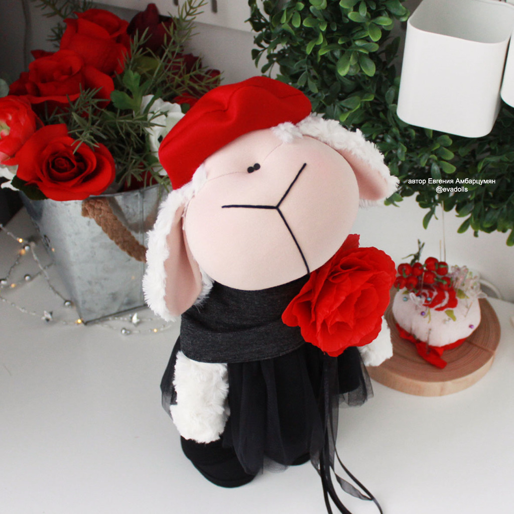 выкройка овечки в натуральную величину pattern sheep