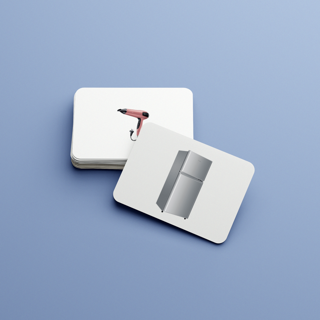 Бытовая техника. Набор развивающих карточек для детей Монтессори