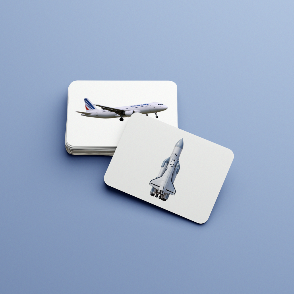 Воздушный транспорт. Набор развивающих карточек для детей Монтессори