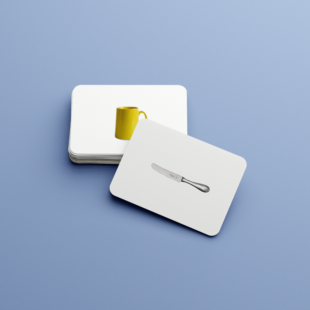 Посуда. Набор развивающих карточек для детей Монтессори