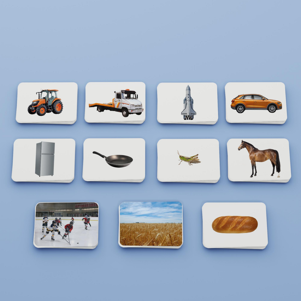 Набор №3 развивающих карточек для детей Монтессори