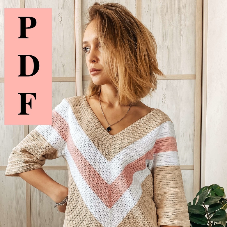 джемпер крючком