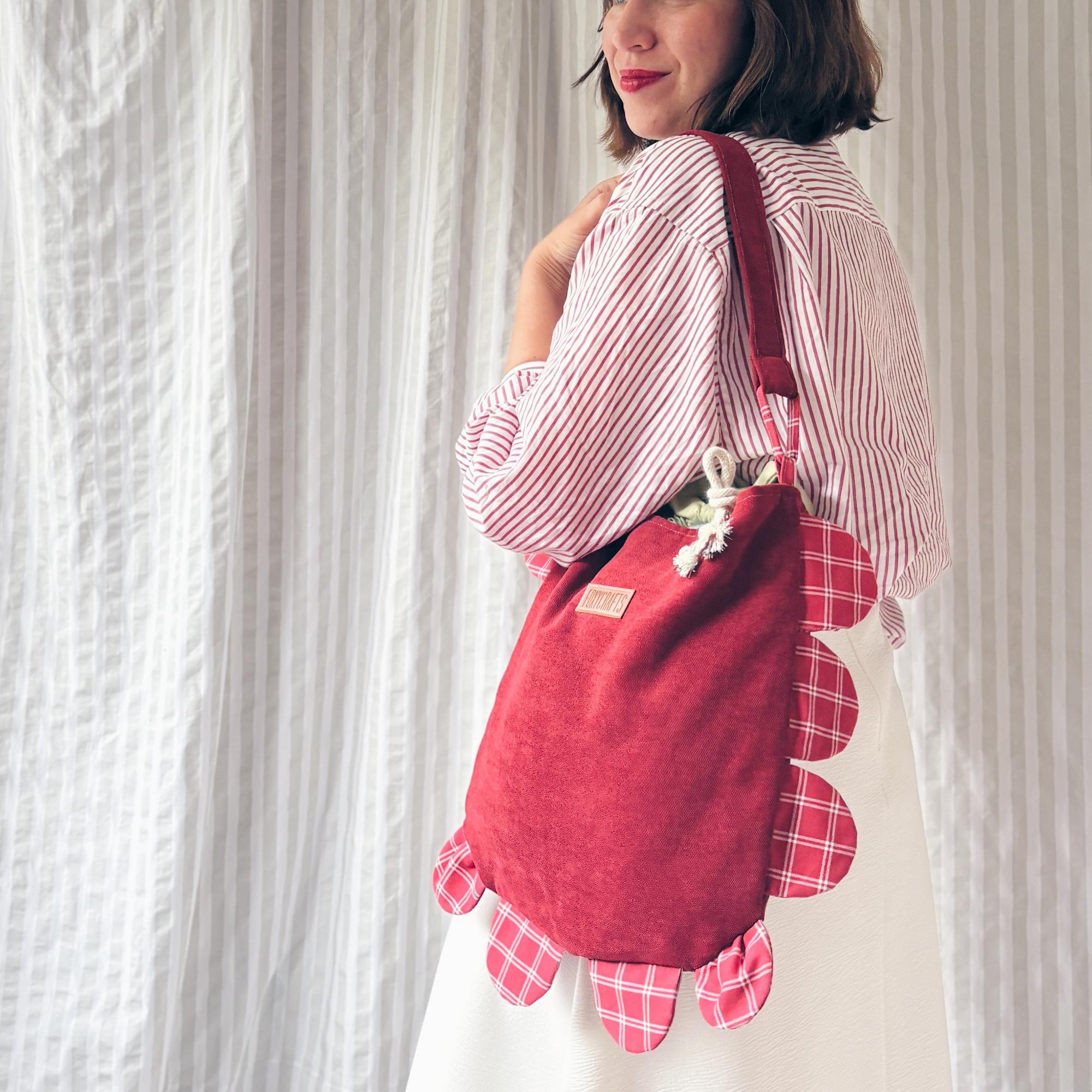 Сумка РОМАШКА красная