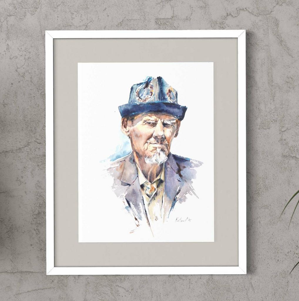 Картина “Kyrgyz old man”