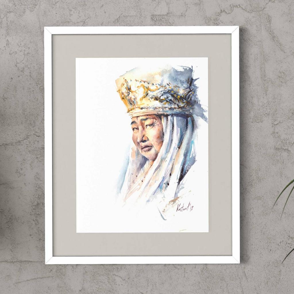 Картина “Kyrgyz old woman”