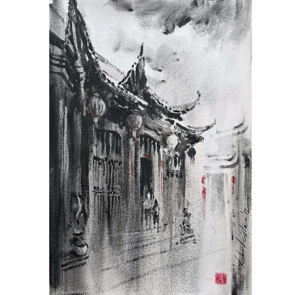 Картина  "Xidi. Китай”