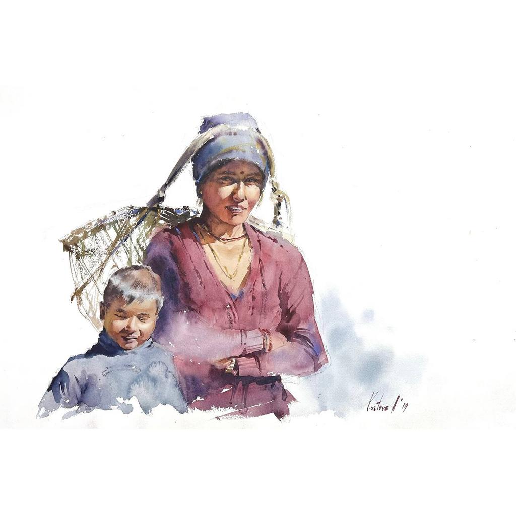 Картина  "Мама с сыном”