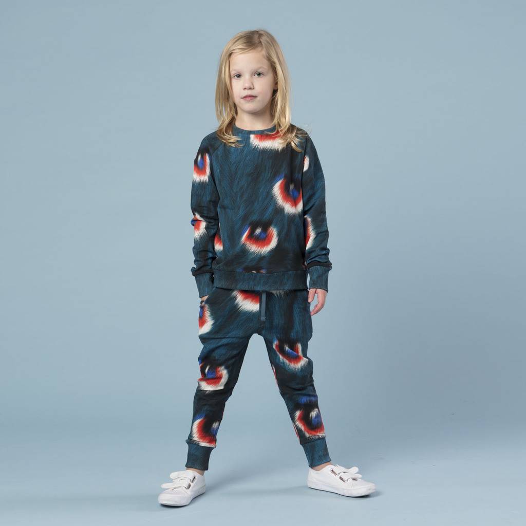 "Перья павлина" Свитер и штаны Дети.