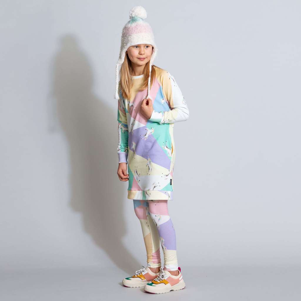 "Диско- единорог" Платье и леггинсы Дети.