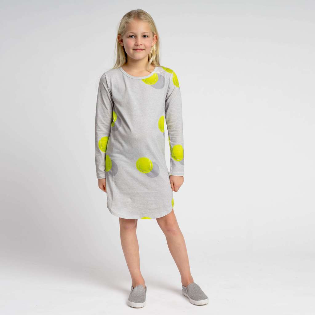 "Теннисные мячи" Платье - лонгслив Дети.