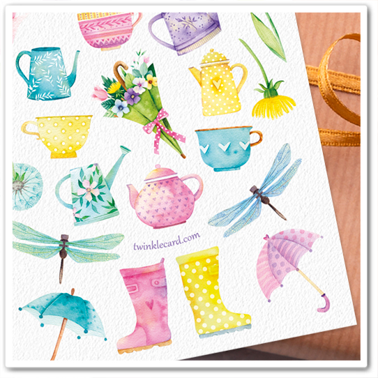 Наклейки "Весна"