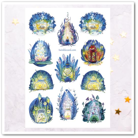 Наклейки "Огоньки"