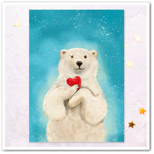 Мишка с сердечком