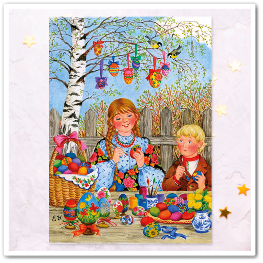 Пасха, роспись