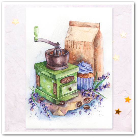 Кофемолка, лаванда