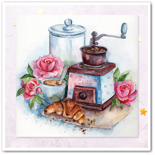 Кофемолка, розы