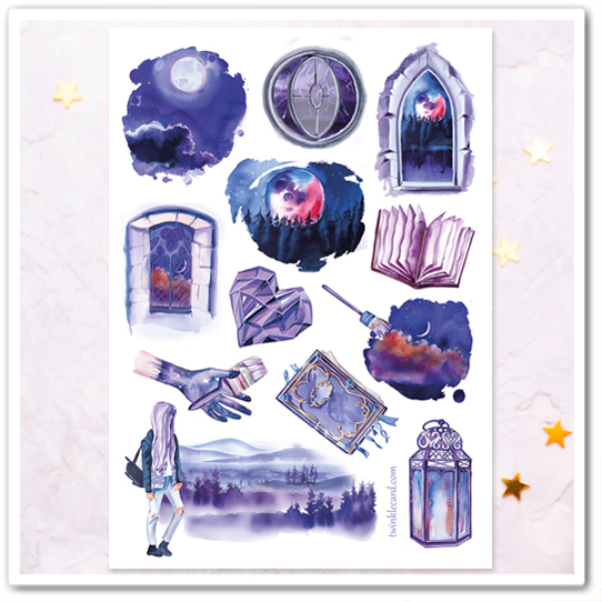 Наклейки "Полнолуние"