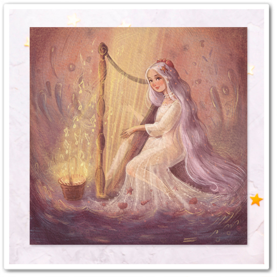 Дева и волшебная арфа