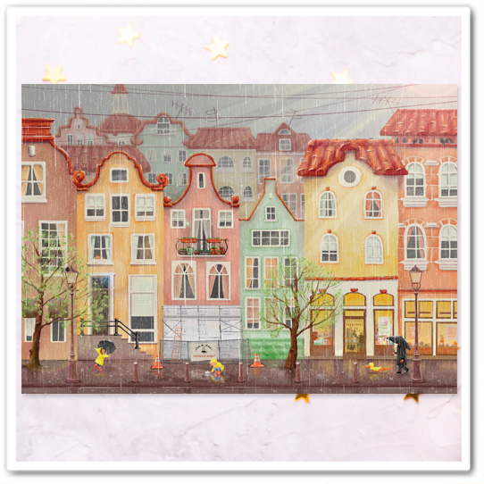 Город. Апрель