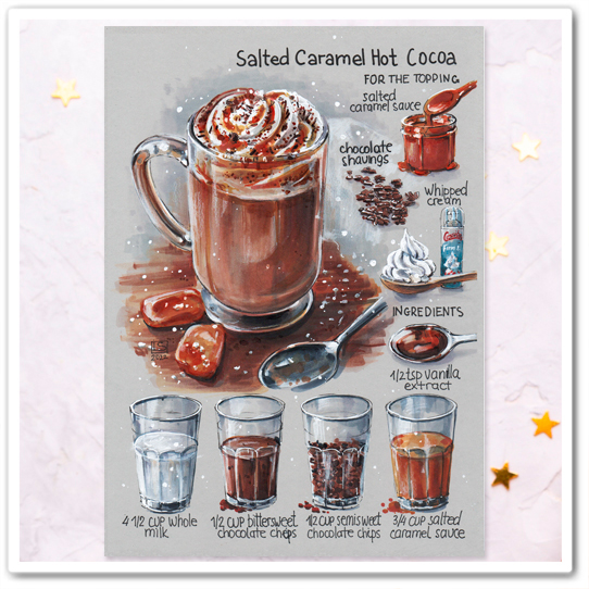 Какао с солёной карамелью